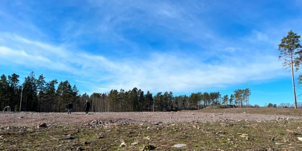 The lot before building the started